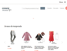 Tablet Screenshot of dismoda.cl